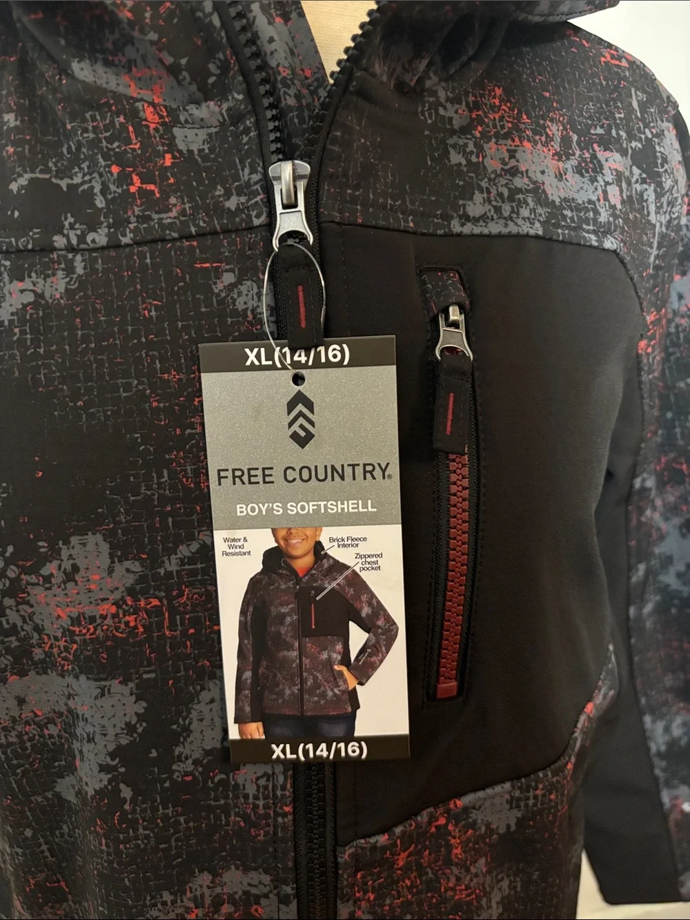 Free Country Kids Hooded Softshell Jacket‎
